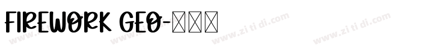 firework geo字体转换